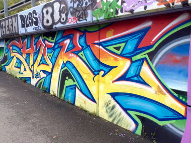 Graffiti Wall in Bern - Photo by Vinc13 - Shure (2014)