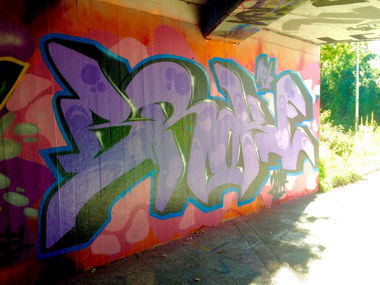 Graffiti Wall in Basel - Photo by Vinc13 - Broke, ADL, Basel (2014)