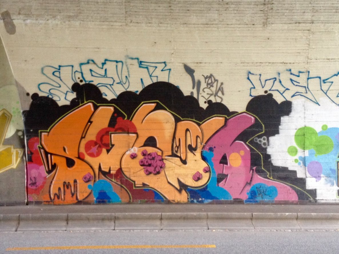 Graffiti Wall in Basel - Photo by Vinc13 - Smash137, Basel