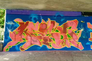 Graffiti Wall in Bern - Photo by Vinc13 - Kesy, HWS (2014)