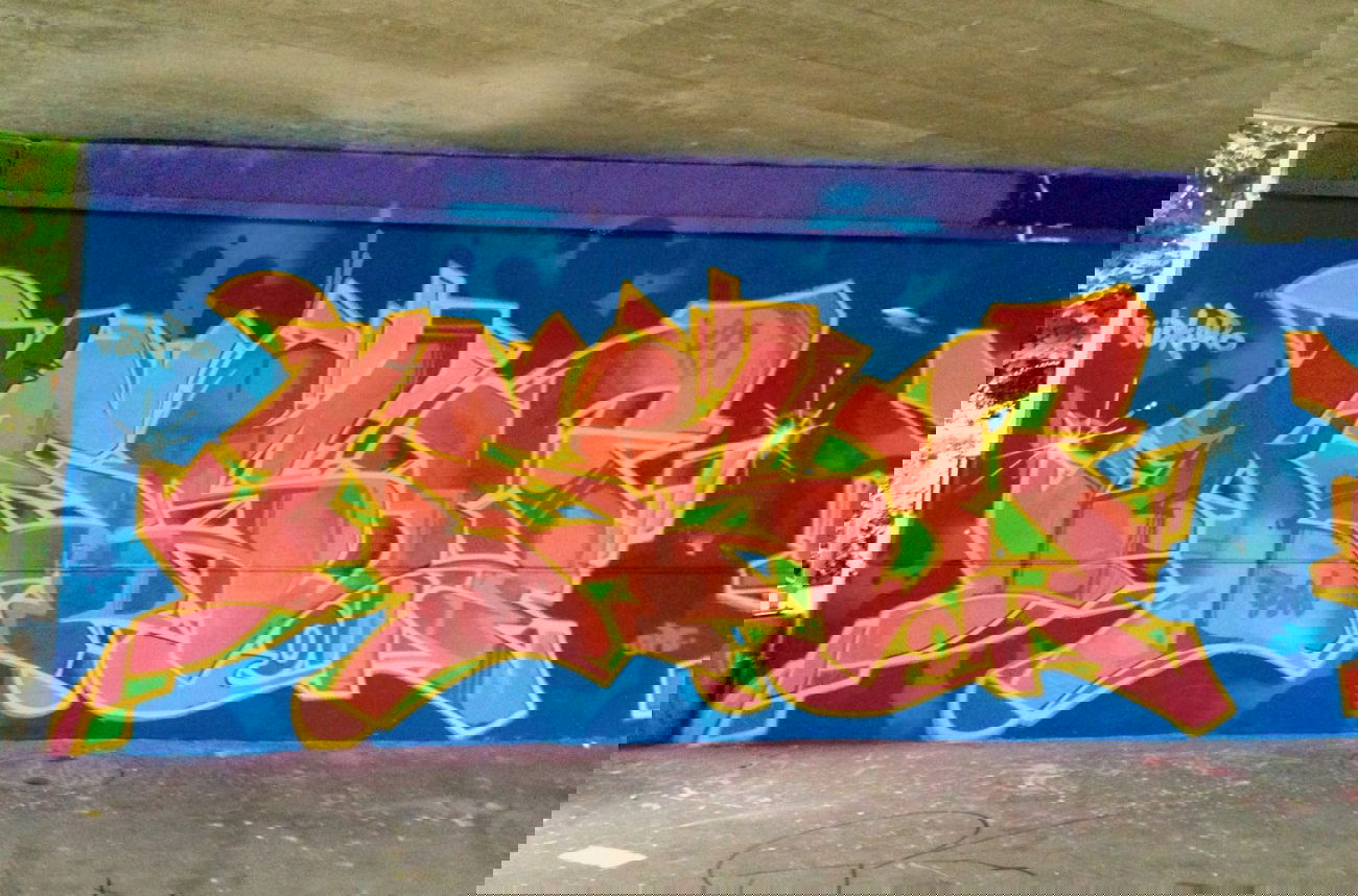 Graffiti Wall in Bern - Photo by Vinc13 - Kesy, HWS (2014)