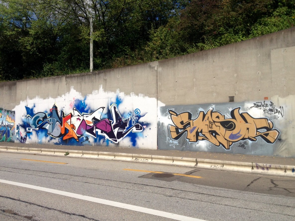 Graffiti Wall in Basel - Photo by Vinc13 - Smash137, Basel (2008)