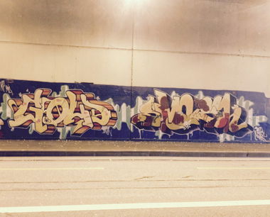 Graffiti Wall in Basel  - Photo by Vinc13 - Gold, Smash137, MOAS