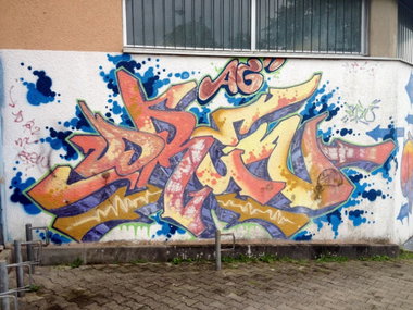 Graffiti Wall in Bad Säckingen - Photo by Vinc13 - Drew, AG, Bad (2000)