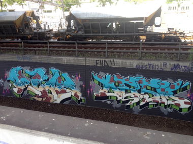 Graffiti Wall in Basel - Photo by Vinc13 - Dream, Desm, TWS