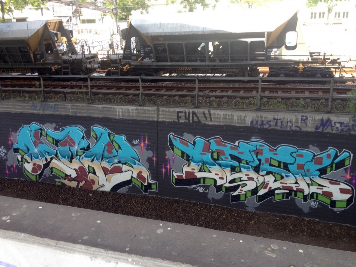 Graffiti Wall in Basel - Photo by Vinc13 - Dream, Desm, TWS