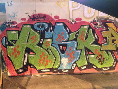Graffiti Wall in Bern - Photo by Vinc13 - Risk (2014)