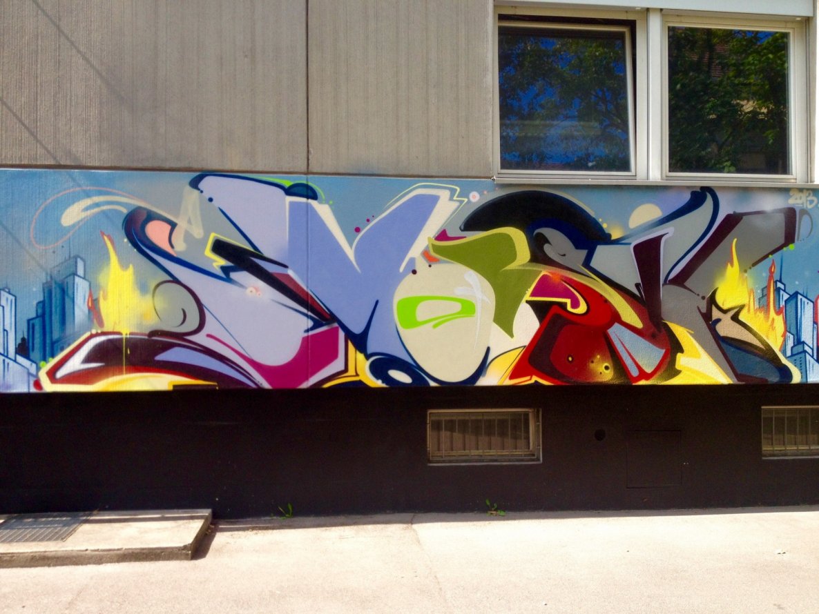 Graffiti Wall in Basel - Photo by Vinc13 - Smash137, Basel