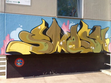 Graffiti Wall in Basel - Photo by Vinc13 - Smash137, Basel