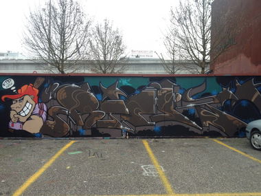 Graffiti Wall in Solothurn - Photo by Vinc13 - Rick, GTS, Solothurn