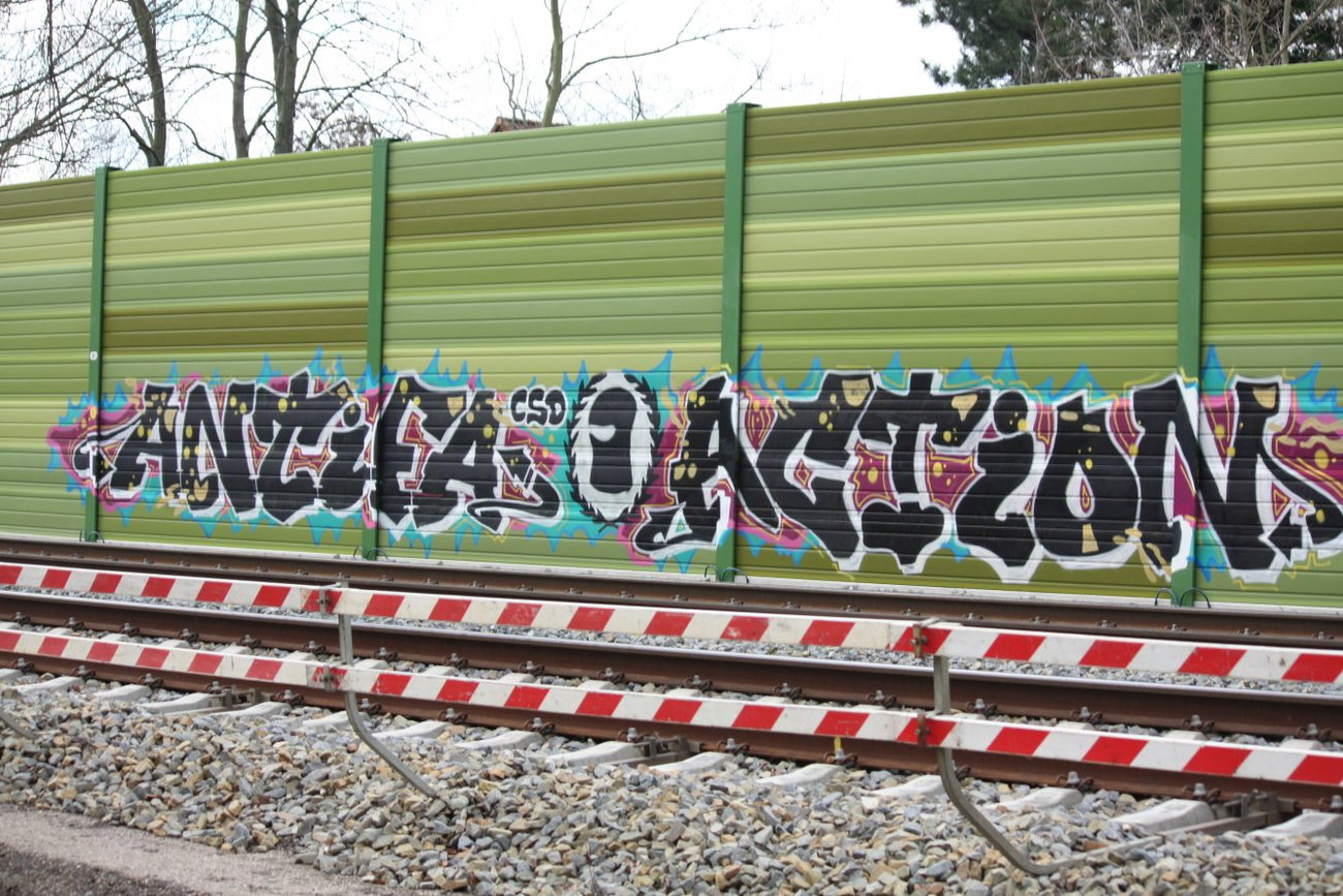 Graffiti Bombing in Leipzig - Photo by VincentVega - Antifa, Action, Csd (2013)