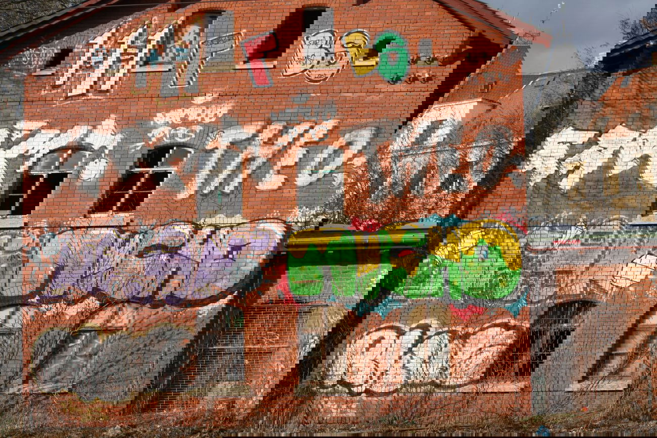 Graffiti Wall in Leipzig - Photo by VincentVega - 1+1=1, FBS, FARM