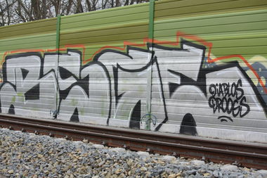 Graffiti Wall in Leipzig - Photo by VincentVega - Bsg, SGE, Frankfurt