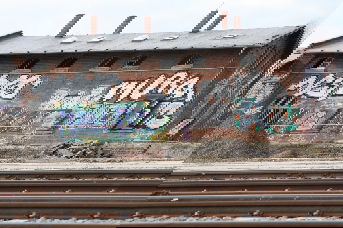 Graffiti Bombing in Leipzig - Photo by VincentVega - Demo, Rac, Murq