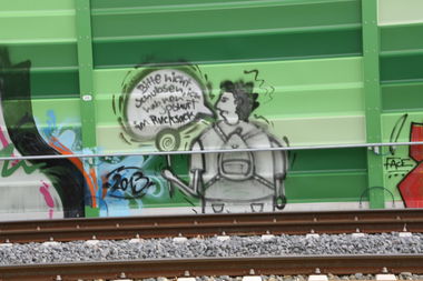 Graffiti Bombing in Leipzig - Photo by VincentVega - Joghurt, org (2013)