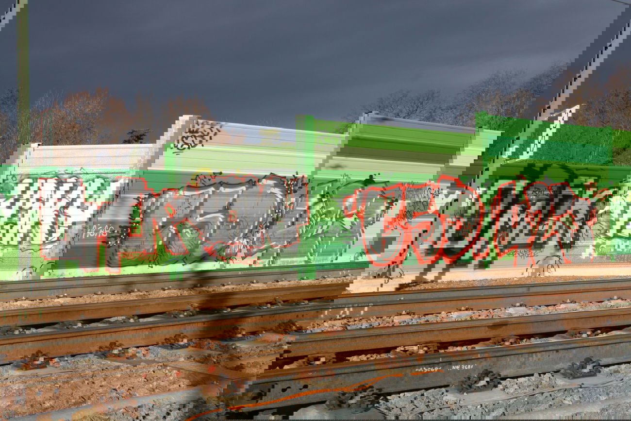 Graffiti Wall in Leipzig - Photo by VincentVega - Omek, rhk, Hsky (2013)