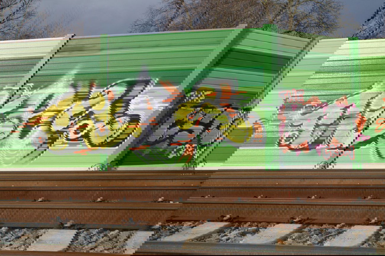 Graffiti Bombing in Leipzig - Photo by VincentVega - Mies, org, csd (2013)