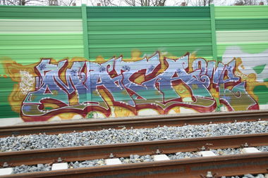 Graffiti Bombing in Leipzig - Photo by VincentVega - Maca, peg (2013)