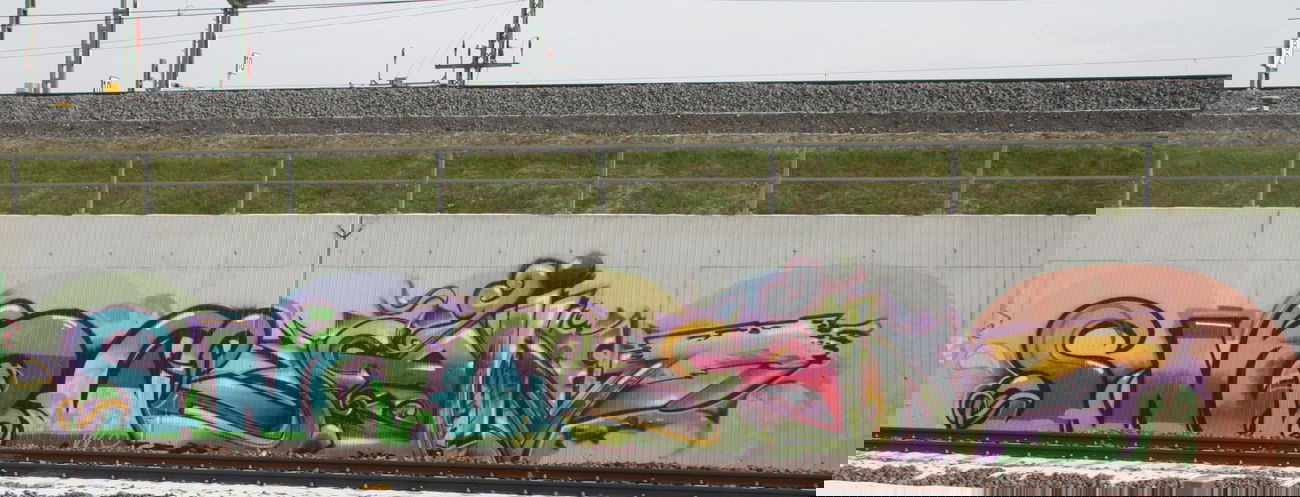 Graffiti Wall in Leipzig - Photo by VincentVega - Snow, 21, snow