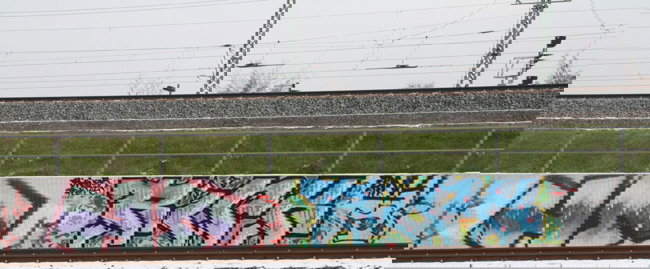 Graffiti Wall in Leipzig - Photo by VincentVega - hs, rink