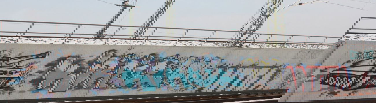 Graffiti Wall in Leipzig - Photo by VincentVega - Kirbie, tca, rcs (2021)