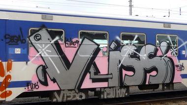Graffiti Train in Vienna - Photo by Viss - viss.. (2013)