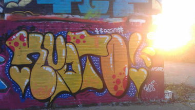 Graffiti Wall - Photo by VolkerRacho - KYOTO, UKN, ZWO (2014)