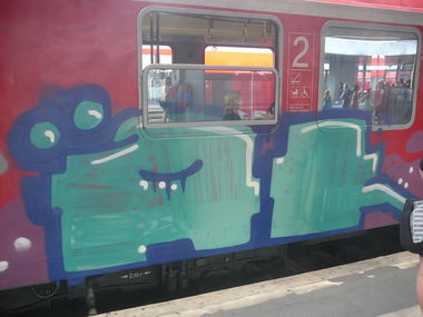 Graffiti Train in Hannover - Photo by VonBerg - Hannover, ÄK (2011)