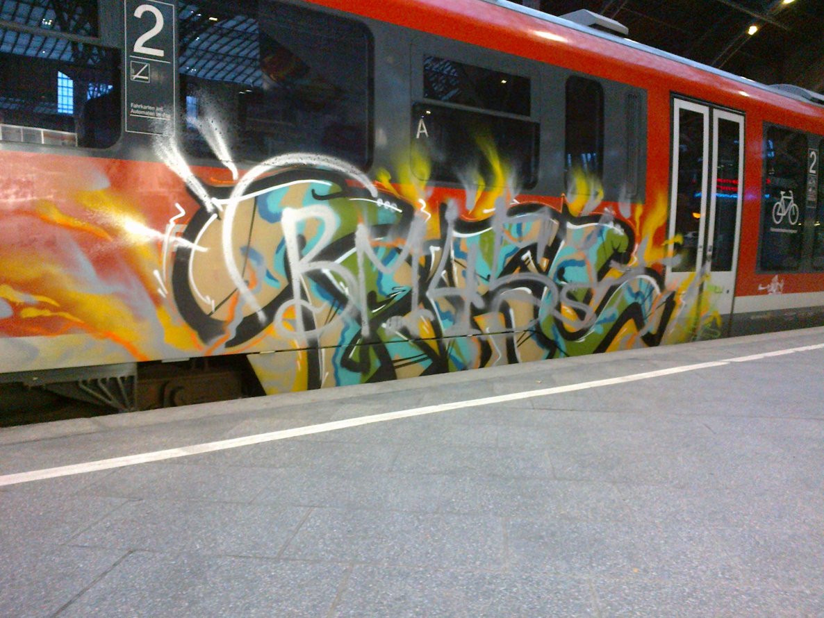 Graffiti Train in Leipzig - Photo by VonBerg - Leipzig (2013)