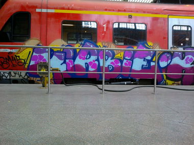 Graffiti Train in Leipzig - Photo by VonBerg - Leipzig (2013)