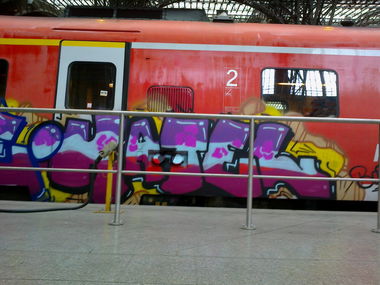 Graffiti Train in Leipzig - Photo by VonBerg - Leipzig (2013)