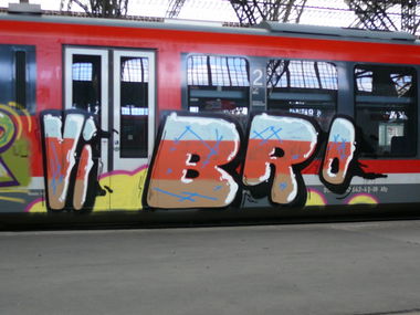 Graffiti Train in Leipzig - Photo by VonBerg - Vibro, Leipzig (2013)