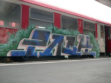 Graffiti Train in Hannover - Photo by VonBerg - PASH, Hannover (2013)