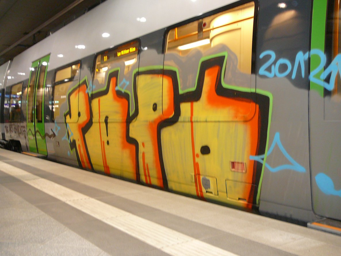 Graffiti Train in Leipzig - Photo by VonBerg - Po, Leipzig (2014)