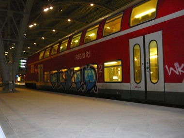 Graffiti Train in Leipzig - Photo by VonBerg - Leipzig (2014)