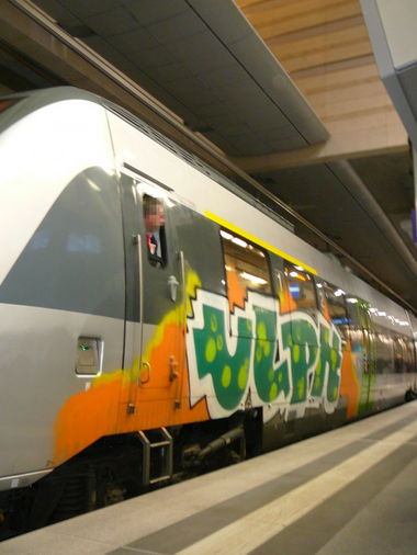 Graffiti Train in Leipzig - Photo by VonBerg - Ulph, Leipzig (2014)