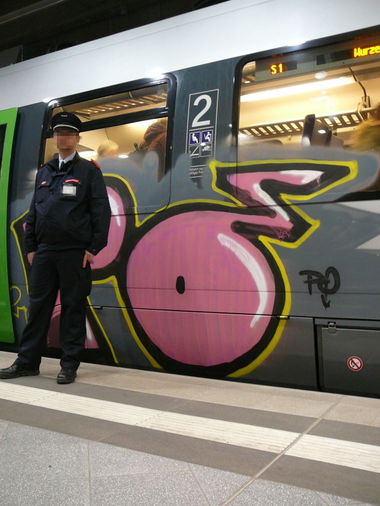 Graffiti Train in Leipzig - Photo by VonBerg - Po, Leipzig (2014)