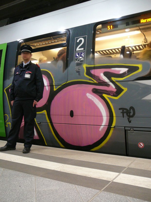 Graffiti Train in Leipzig - Photo by VonBerg - Po, Leipzig (2014)