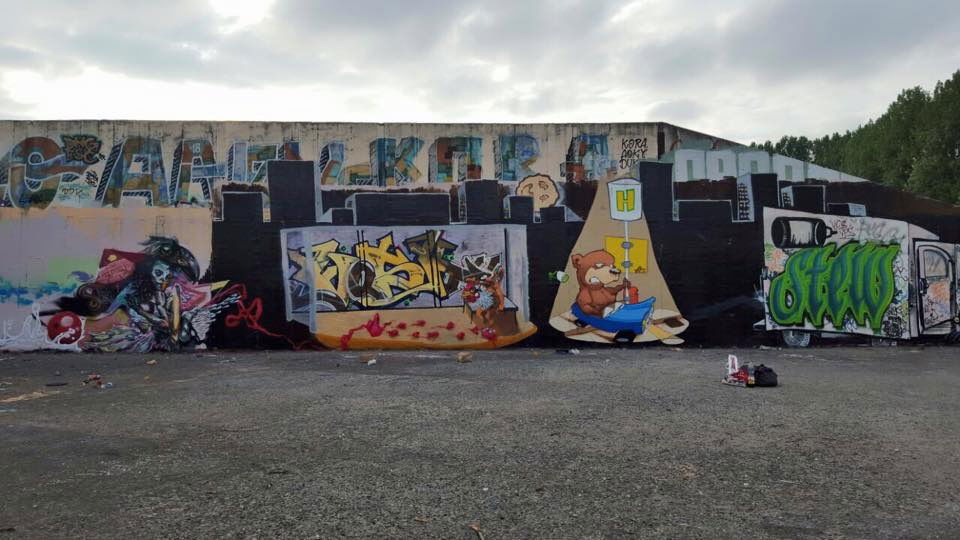 Graffiti Wall - Photo by Vosck - Inge, Vosk, Etis