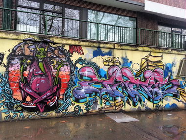Graffiti Wall - Photo by VzumA - graffiti, ebs, electricboogies (2015)