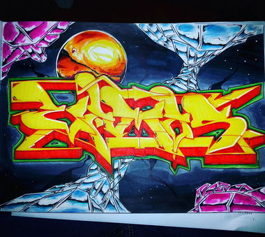 Graffiti Sketch - Photo by VzumA - ebs, vamos, mosak