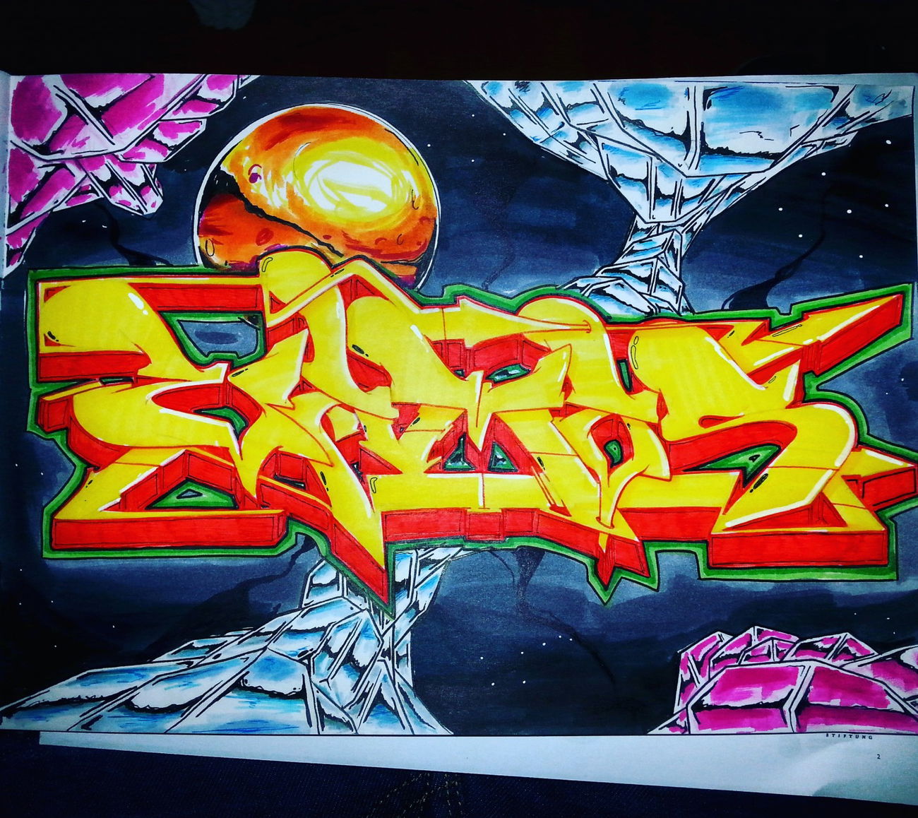 Graffiti Sketch - Photo by VzumA - ebs, vamos, mosak