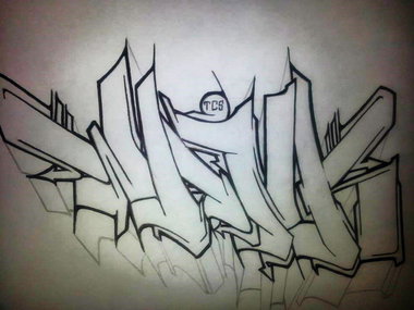 Graffiti Sketch - Photo by WANKzilla (2013)