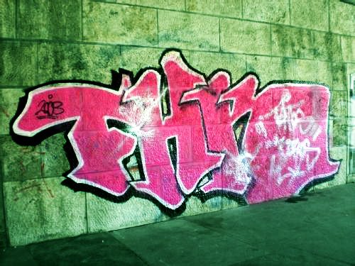 Graffiti Bombing - Photo by WANTED97