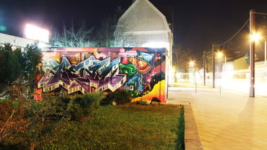 Graffiti Bombing in Berlin - Photo by WEAM - weam, crn (2012)