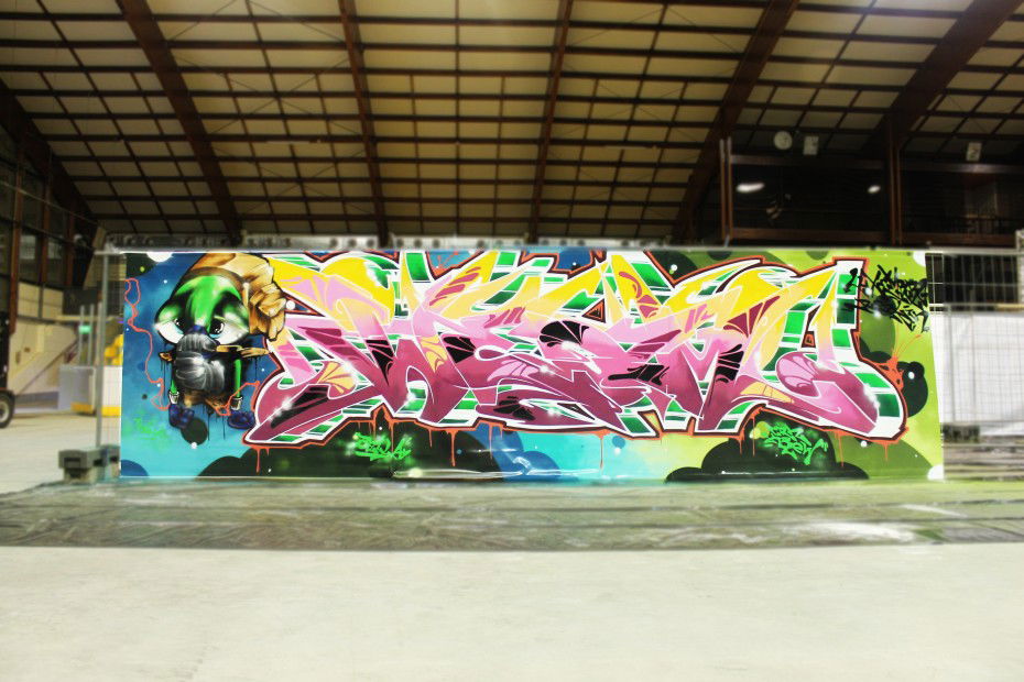 Graffiti Wall in Nommern - Photo by WEAM - weam, crn (2013)