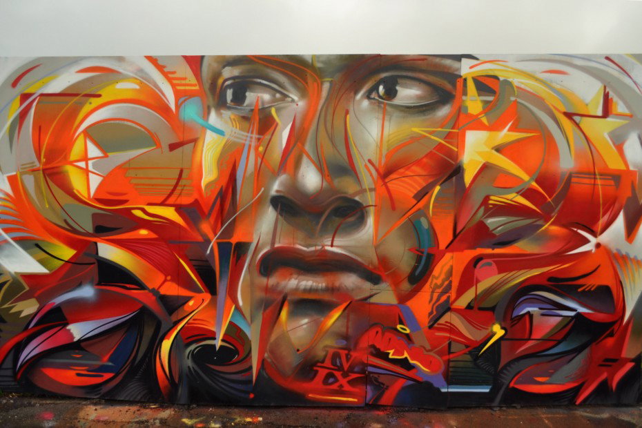 Graffiti Wall in Auckland - Photo by WERT159 - character, abstract (2013)