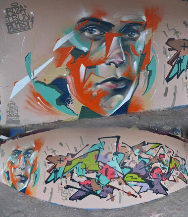 Graffiti Wall in Vienna - Photo by WERT159 (2012)