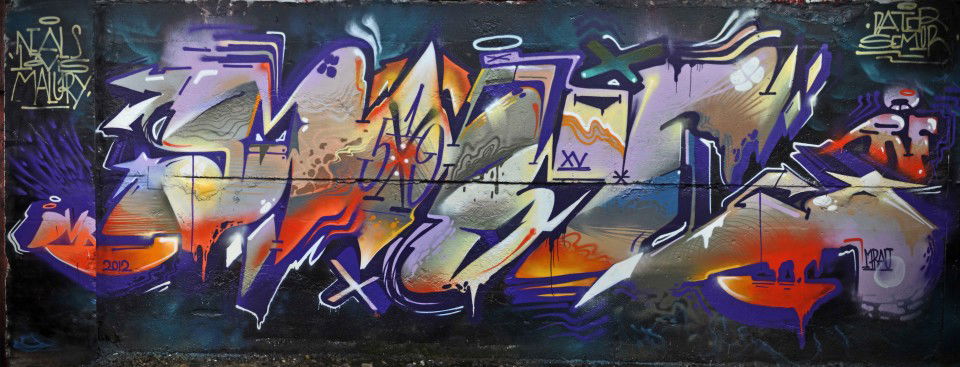 Graffiti Wall in Saint Petersburg - Photo by WERT159 (2012)