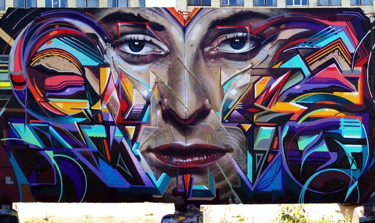 Graffiti Wall in Saint Petersburg - Photo by WERT159 - WERT159, MOWE (2013)